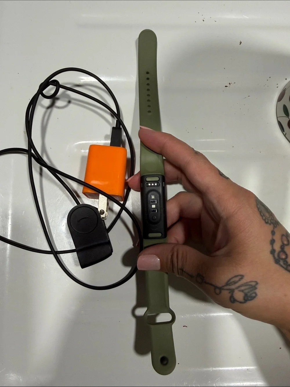 Amazon Halo Olive Green Fitness Tracker Smart Band